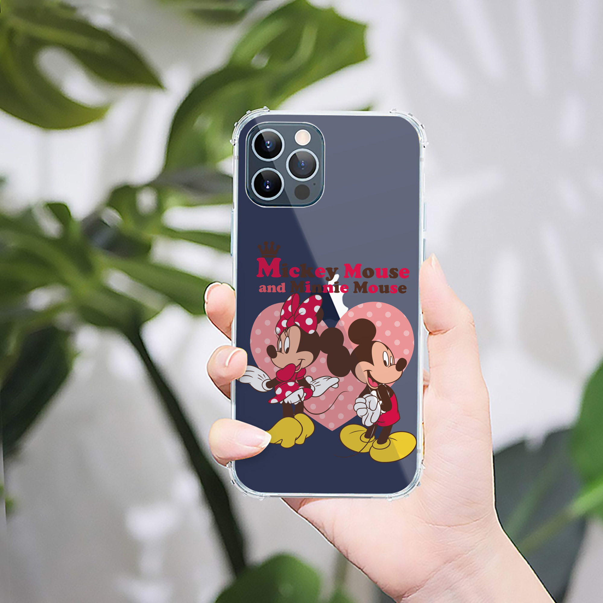 ミッキーマウス Mickey Mouse 【iPhone 12シリーズ対応】透明スマホケース（クリアソフトケース）